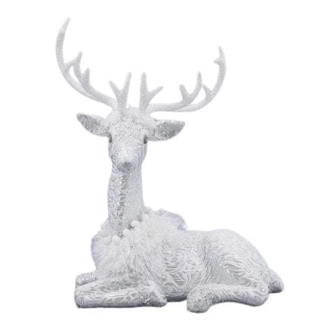 Cheap β€οΈ The π Christmas Palace 20" WHITE ELEGANT SITTING DEER Deers, Bears & Swans π 1 The Christmas Palace 20" WHITE ELEGANT SITTING DEER Deers, Bears & Swans