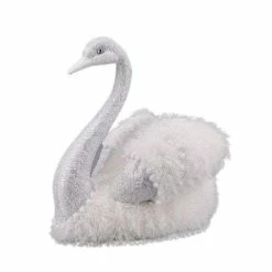 The Christmas Palace Table Tops 21" WHITE ELEGANT SWAN