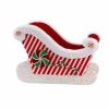 The Christmas Palace 13" RED & WHITE CANDY SLED Peppermint Swirl