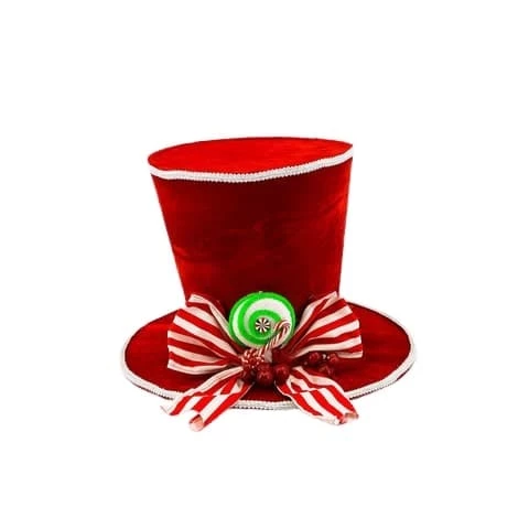 Coupon 𧨠The π Christmas Palace 10" RED TOP HAT WITH PEPPERMINT BOW Hats & Boxes π₯° 1 The Christmas Palace 10" RED TOP HAT WITH PEPPERMINT BOW Hats & Boxes