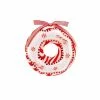 The Christmas Palace 4" PEPPERMINT DOUGHNUT ORNAMENT SET OF 6 Christmas Ornaments