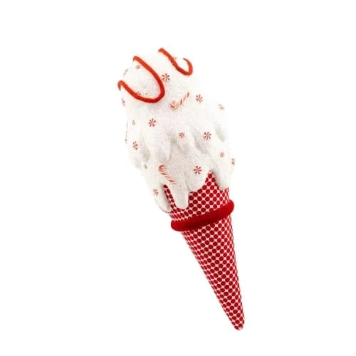 Buy β¨ The π Christmas Palace 24" RED & WHITE ICE CREAM CONE ORNAMENT π 1 The Christmas Palace 24" RED & WHITE ICE CREAM CONE ORNAMENT