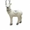 The Christmas Palace Deers, Bears & Swans 15" WHITE GLITTER STANDING DEER