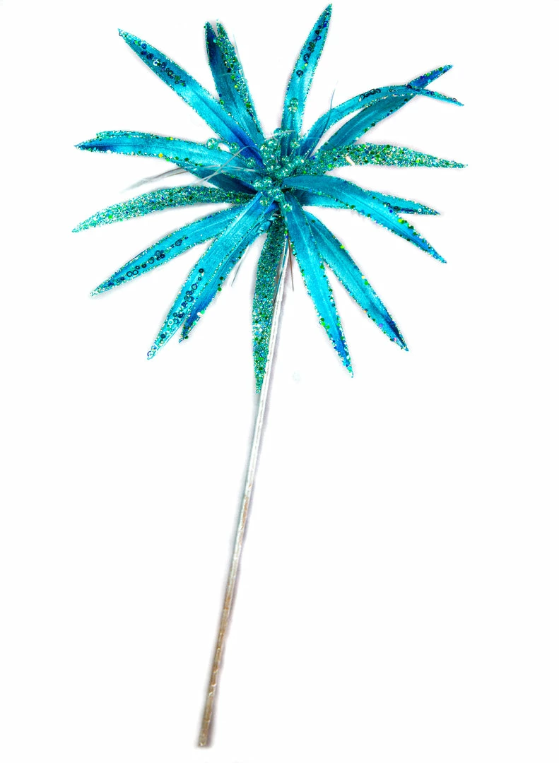 Discount π The π Christmas Palace 25" AQUA & SILVER PAPYRUS SET OF 6 β 1 The Christmas Palace 25" AQUA & SILVER PAPYRUS SET OF 6