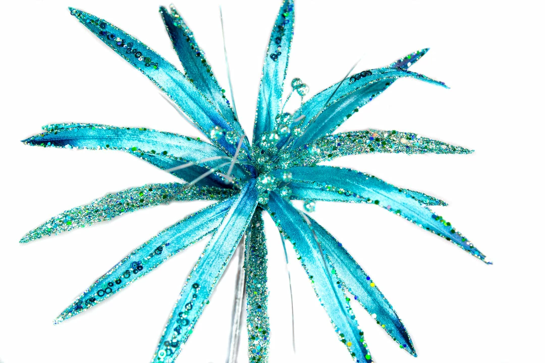 Discount π The π Christmas Palace 25" AQUA & SILVER PAPYRUS SET OF 6 β 2 The Christmas Palace 25" AQUA & SILVER PAPYRUS SET OF 6