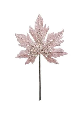Wholesale π The π Christmas Palace 16" PINK LEAF STEM SET OF 6 π 1 The Christmas Palace 16" PINK LEAF STEM SET OF 6
