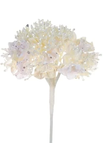 Brand new π€© The β Christmas Palace 11" WHITE HYDRANGEA SET OF 6 π 1 The Christmas Palace 11" WHITE HYDRANGEA SET OF 6