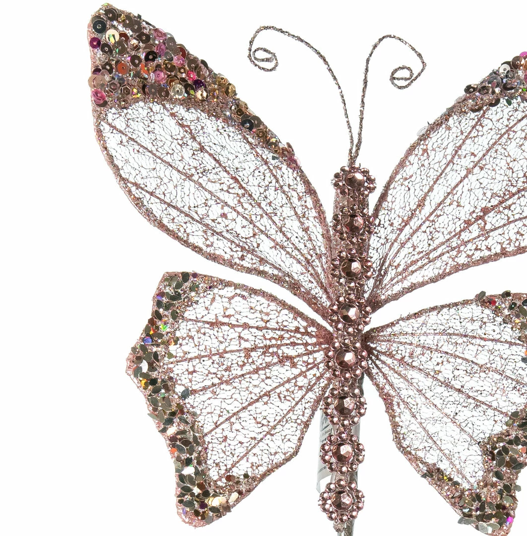 Coupon π₯° The π Christmas Palace 9" PINK BUTTERFLY PICK SET OF 6 π€© 2 The Christmas Palace 9" PINK BUTTERFLY PICK SET OF 6
