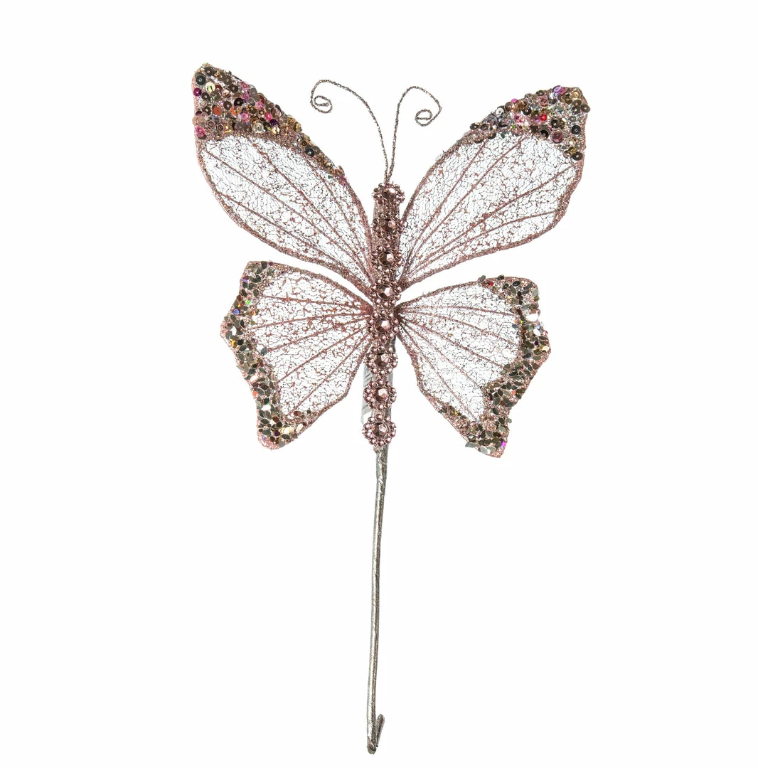 Coupon π₯° The π Christmas Palace 9" PINK BUTTERFLY PICK SET OF 6 π€© 1 The Christmas Palace 9" PINK BUTTERFLY PICK SET OF 6