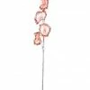 The Christmas Palace 32" PINK SEQUIN FLOWER SPRAY X5 SET OF 6