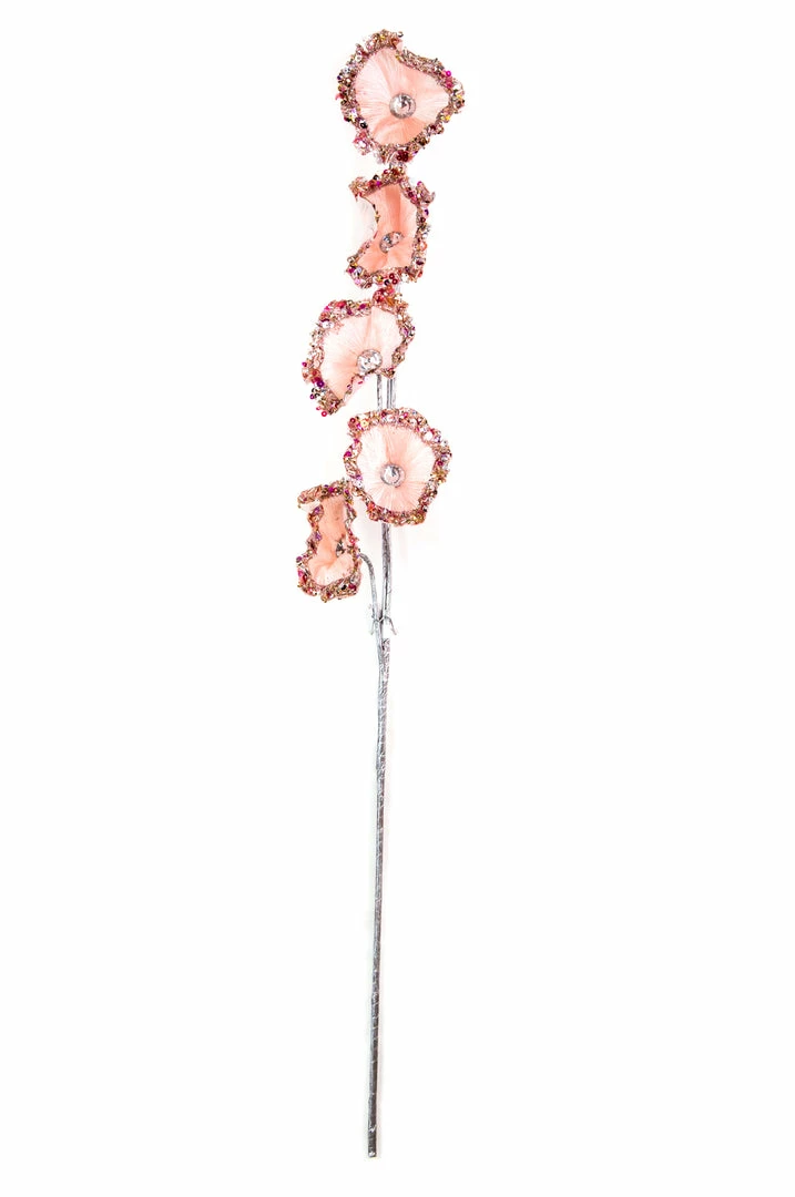 Cheap π The π Christmas Palace 32" PINK SEQUIN FLOWER SPRAY X5 SET OF 6 π 1 The Christmas Palace 32" PINK SEQUIN FLOWER SPRAY X5 SET OF 6