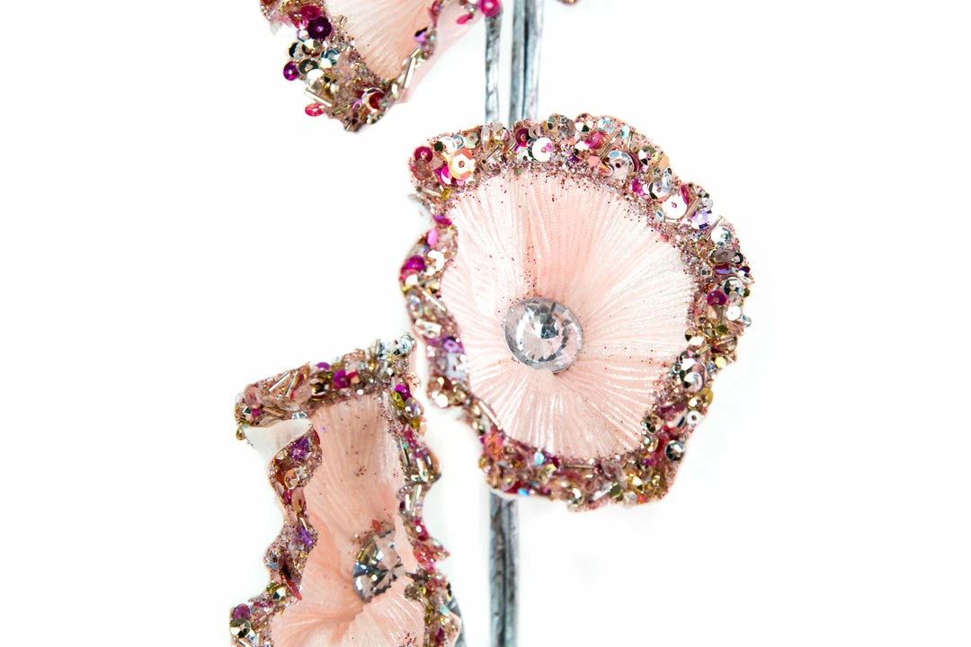 Cheap π The π Christmas Palace 32" PINK SEQUIN FLOWER SPRAY X5 SET OF 6 π 2 The Christmas Palace 32" PINK SEQUIN FLOWER SPRAY X5 SET OF 6