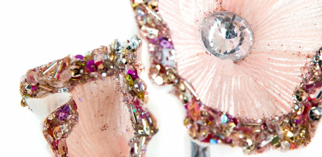 Cheap π The π Christmas Palace 32" PINK SEQUIN FLOWER SPRAY X5 SET OF 6 π 3 The Christmas Palace 32" PINK SEQUIN FLOWER SPRAY X5 SET OF 6