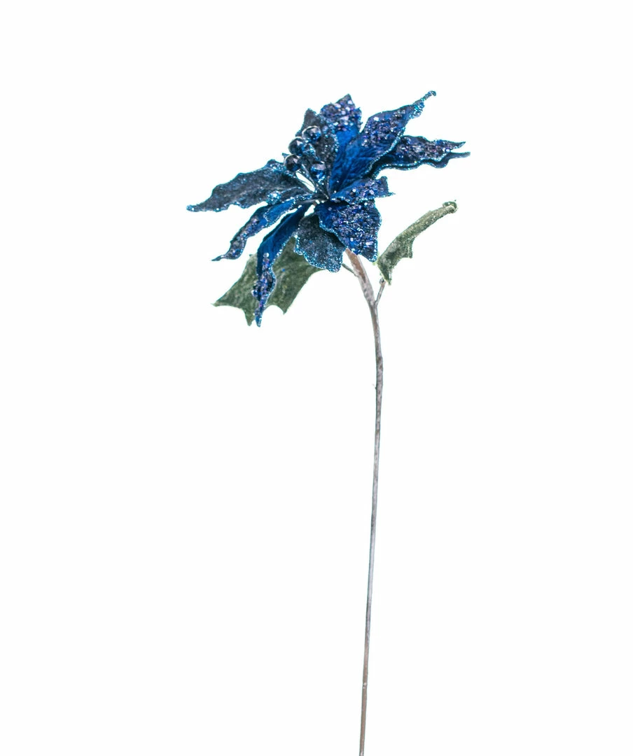 Brand new π The β Christmas Palace 18" BLUE & GRAY POINSETTIA STEM SET OF 6 π₯° 1 The Christmas Palace 18" BLUE & GRAY POINSETTIA STEM SET OF 6