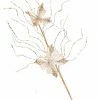The Christmas Palace 22" PLATINUM BUTTERFLY SPRAY SET OF 6 Stems & Picks