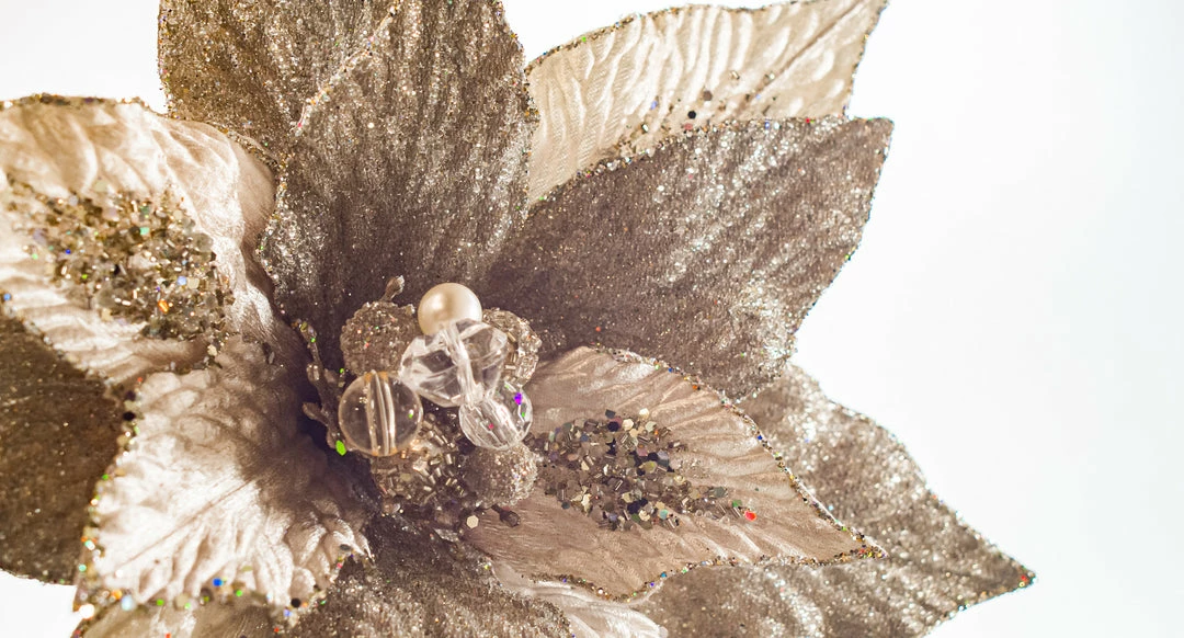 Top 10 π The β Christmas Palace Flowers 18" PLATINUM POINSETTIA STEM SET OF 6 π 2 The Christmas Palace Flowers 18" PLATINUM POINSETTIA STEM SET OF 6