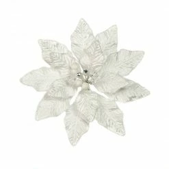 Buy π― The π Christmas Palace 9" WHITE VELVET POINSETTIA PICK SET OF 6 Crystal Elegance π 5 The Christmas Palace 9