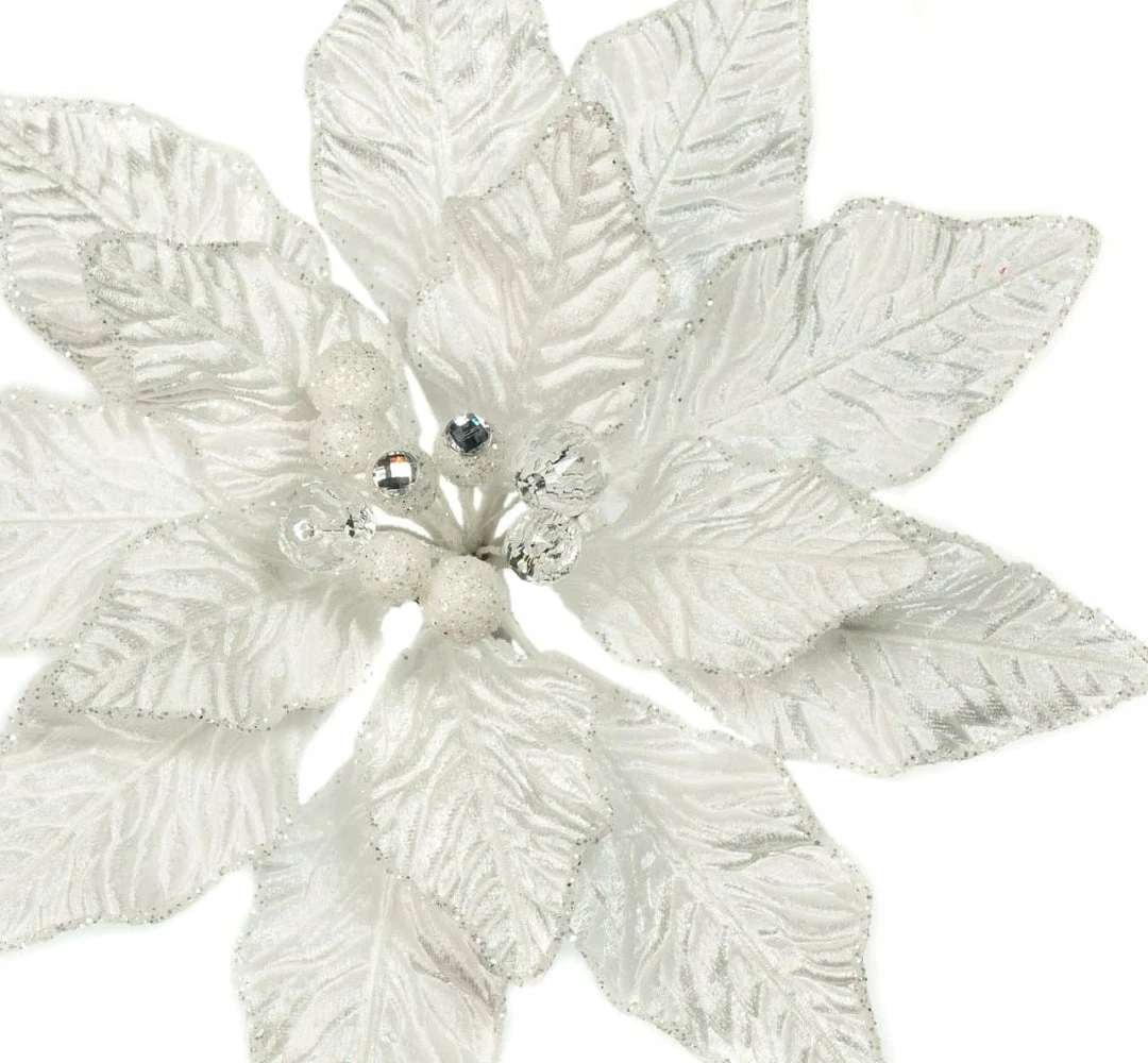 Buy π― The π Christmas Palace 9" WHITE VELVET POINSETTIA PICK SET OF 6 Crystal Elegance π 2 The Christmas Palace 9" WHITE VELVET POINSETTIA PICK SET OF 6 Crystal Elegance