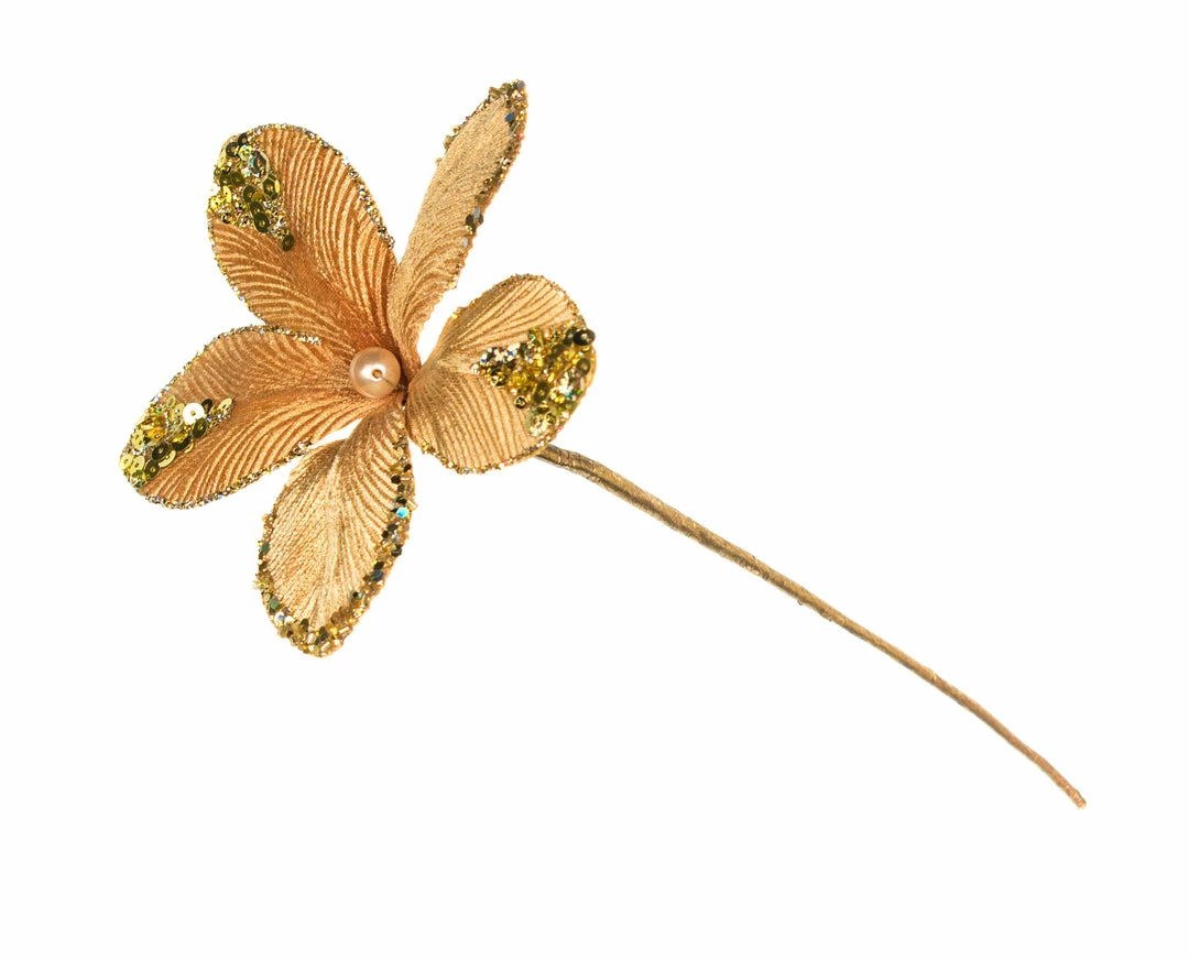 Cheap π The π Christmas Palace 9" GOLD MINI VELVET FLOWER PICK SET OF 12 βοΈ 4 The Christmas Palace 9" GOLD MINI VELVET FLOWER PICK SET OF 12