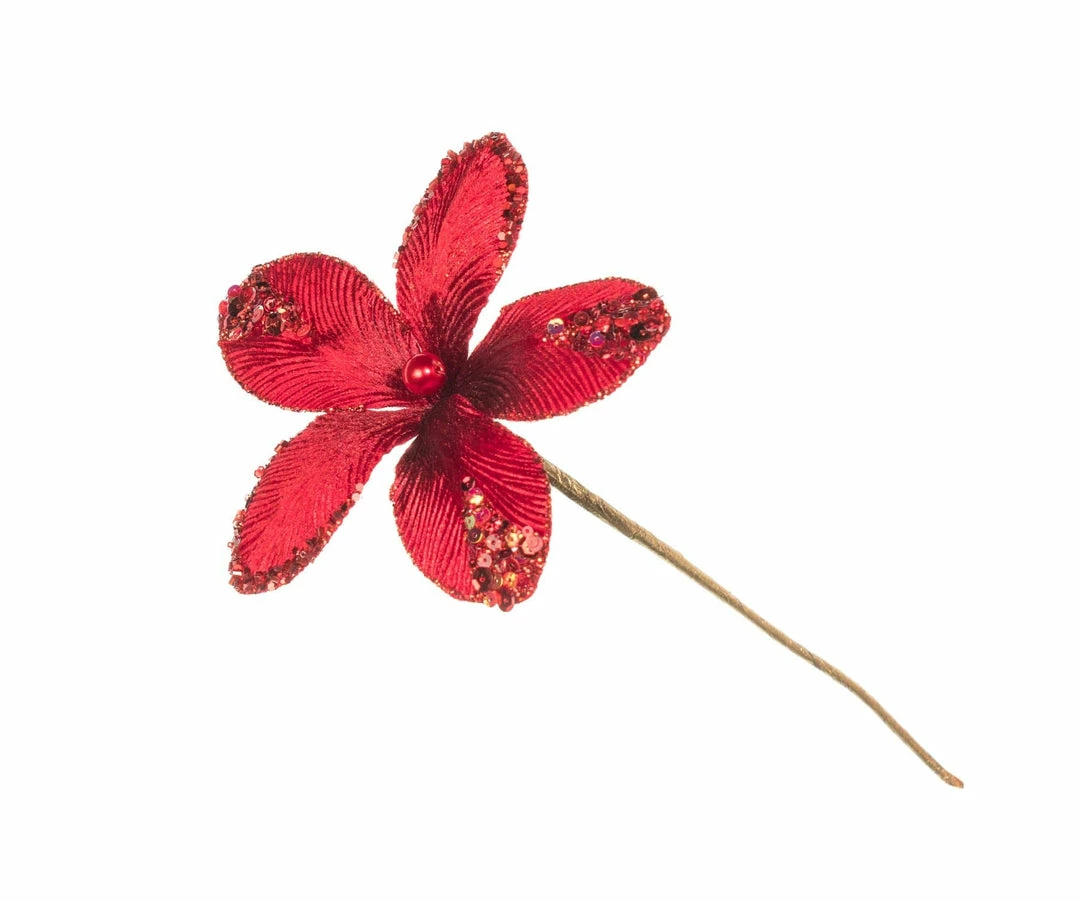 Top 10 π The β Christmas Palace Yuletide Traditions 9" RED MINI VELVET FLOWER PICK SET OF 12 π― 1 The Christmas Palace Yuletide Traditions 9" RED MINI VELVET FLOWER PICK SET OF 12