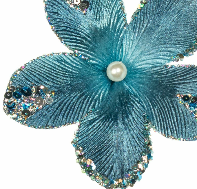 Best deal 𧨠The π Christmas Palace 9" ARCTIC BLUE MINI VELVET FLOWER PICK SET OF 12 Flowers β¨ 3 The Christmas Palace 9" ARCTIC BLUE MINI VELVET FLOWER PICK SET OF 12 Flowers