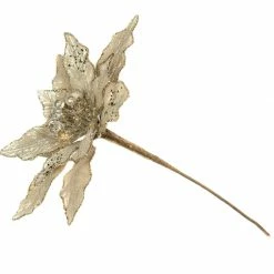 Deals π The β Christmas Palace 12" CHAMPAGNE POINSETTIA SET OF 6 Pretty In Pink π 7 The Christmas Palace 12