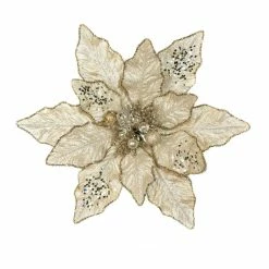 Deals π The β Christmas Palace 12" CHAMPAGNE POINSETTIA SET OF 6 Pretty In Pink π 6 The Christmas Palace 12