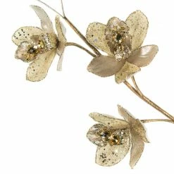 The Christmas Palace 26" IVORY ORCHID SPRAY SET OF 4 Stems & Picks