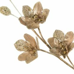 The Christmas Palace Gilded Elegance 26" CHAMPAGNE ORCHID SPRAY SET OF 4