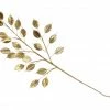 The Christmas Palace 39" GOLD GLITTER LEAVES BRANCH SET OF 6