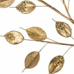 Deals π The π Christmas Palace 39" GOLD GLITTER LEAVES BRANCH SET OF 6 βοΈ 5 The Christmas Palace 39