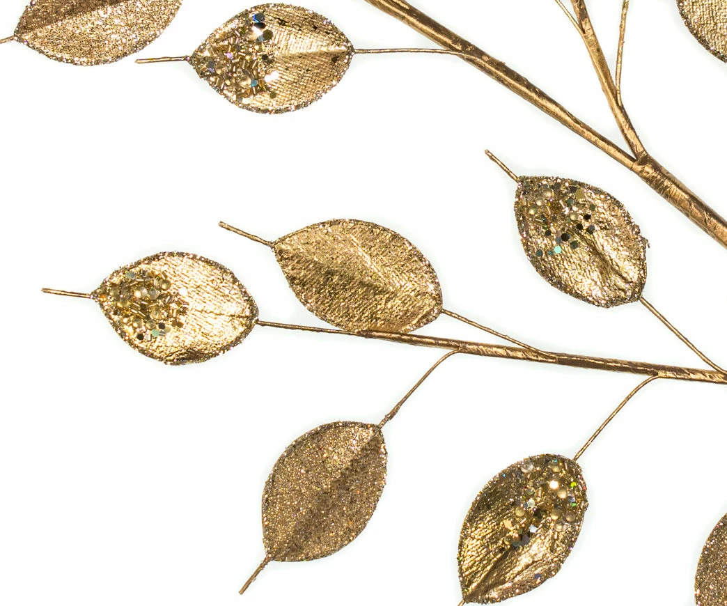 Deals π The π Christmas Palace 39" GOLD GLITTER LEAVES BRANCH SET OF 6 βοΈ 3 The Christmas Palace 39" GOLD GLITTER LEAVES BRANCH SET OF 6
