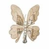 The Christmas Palace Butterflies 7" PEARL BUTTERFLY SET OF 6