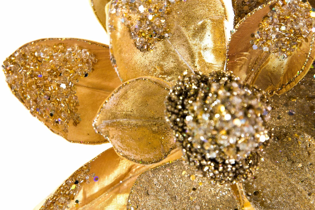 Best deal β The π Christmas Palace 28" GOLD MAGNOLIA SET OF 4 Flowers π 2 The Christmas Palace 28" GOLD MAGNOLIA SET OF 4 Flowers