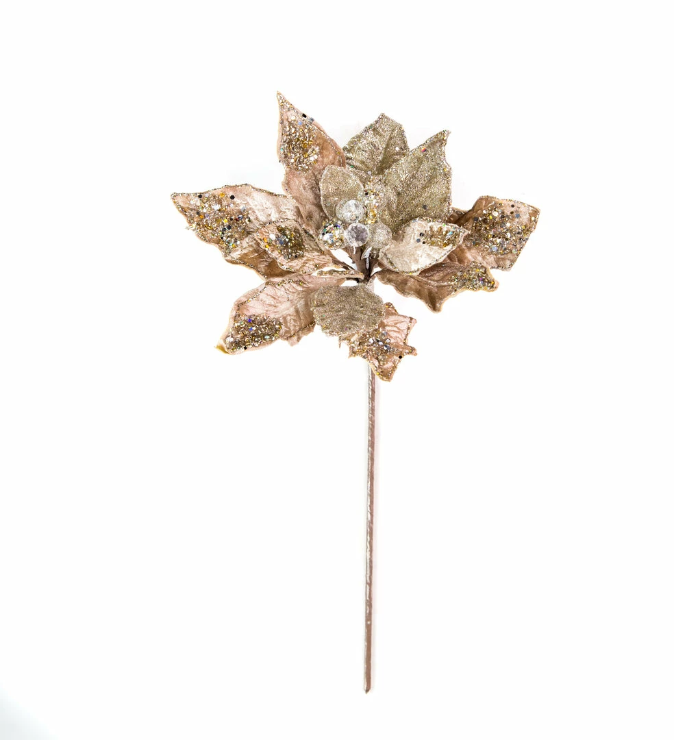 Top 10 𧨠The β Christmas Palace 20" CHAMPAGNE & PLATINUM POINSETTIA SET OF 4 𧨠1 The Christmas Palace 20" CHAMPAGNE & PLATINUM POINSETTIA SET OF 4