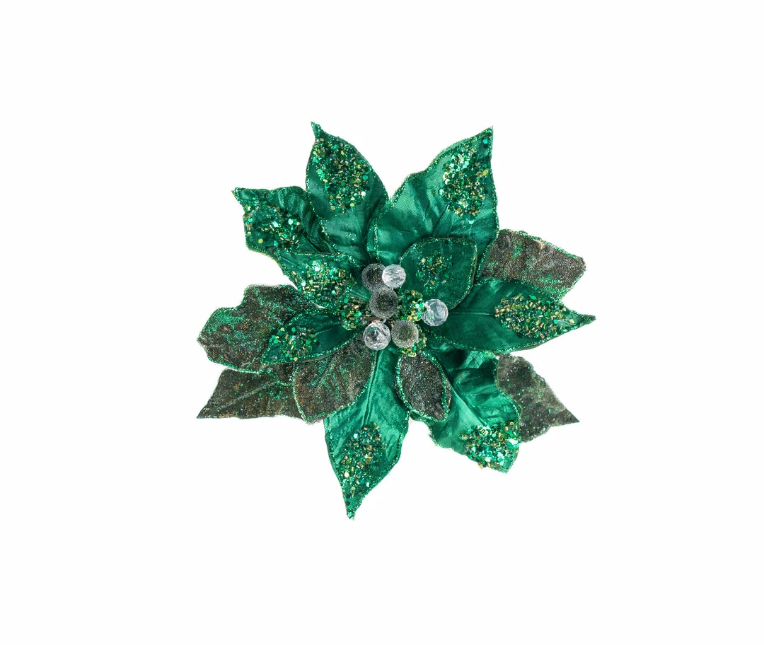 Promo β The π Christmas Palace 28" EMERALD GREEN POINSETTIA STEM SET OF 4 π 2 The Christmas Palace 28" EMERALD GREEN POINSETTIA STEM SET OF 4