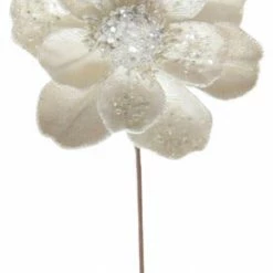 The Christmas Palace 17" MAGNOLIA STEM WITH LEAVES SET OF 6