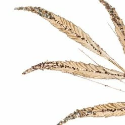 The Christmas Palace Stems & Picks 26" CAPPUCCINO LEAVES SPRAY SET OF 12