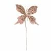 The Christmas Palace 6" PINK GLITTER BUTTERFLY PICK SET OF 6 Butterflies