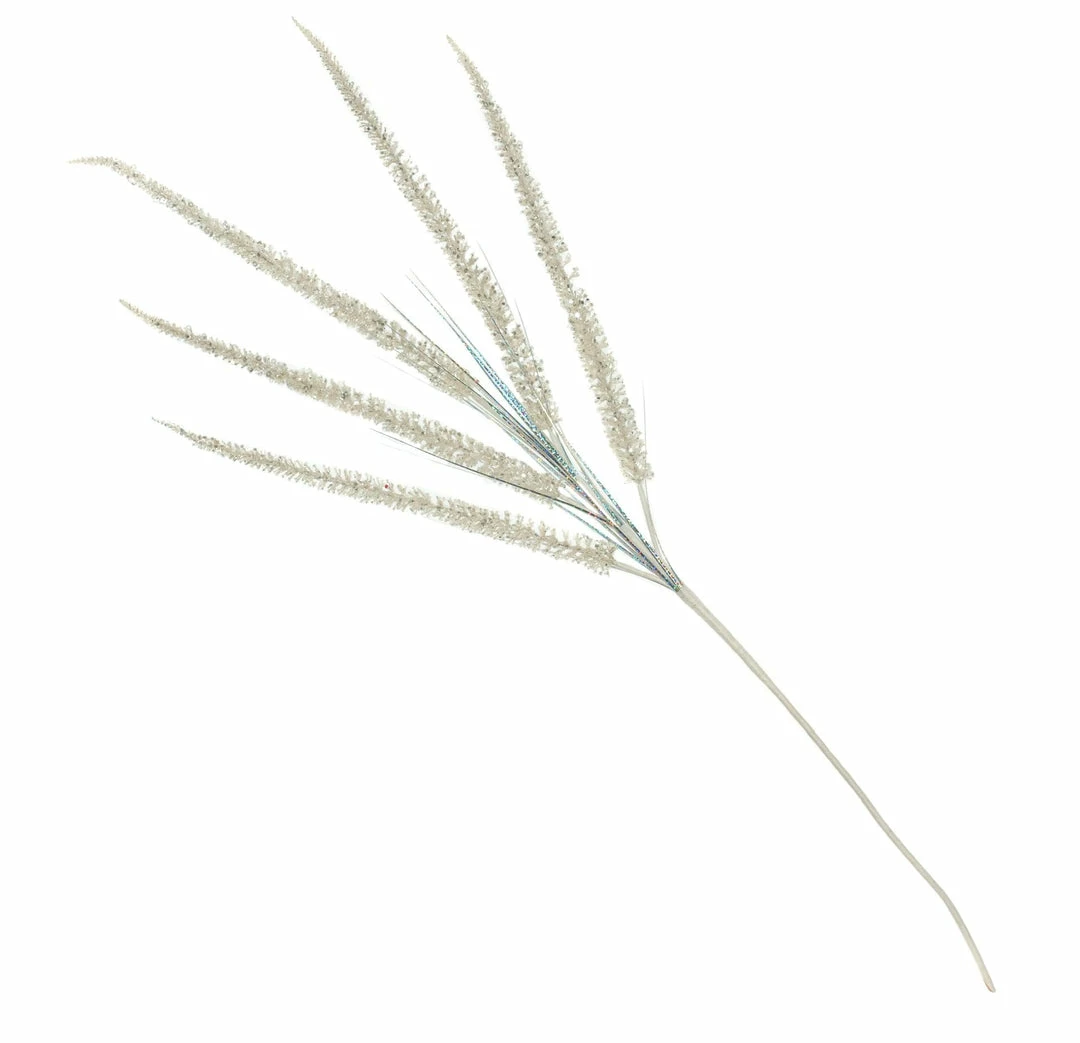 New π The π Christmas Palace Stems & Picks 35" WHITE GLITTER FANCY SPRAY SET OF 6 π 1 The Christmas Palace Stems & Picks 35" WHITE GLITTER FANCY SPRAY SET OF 6