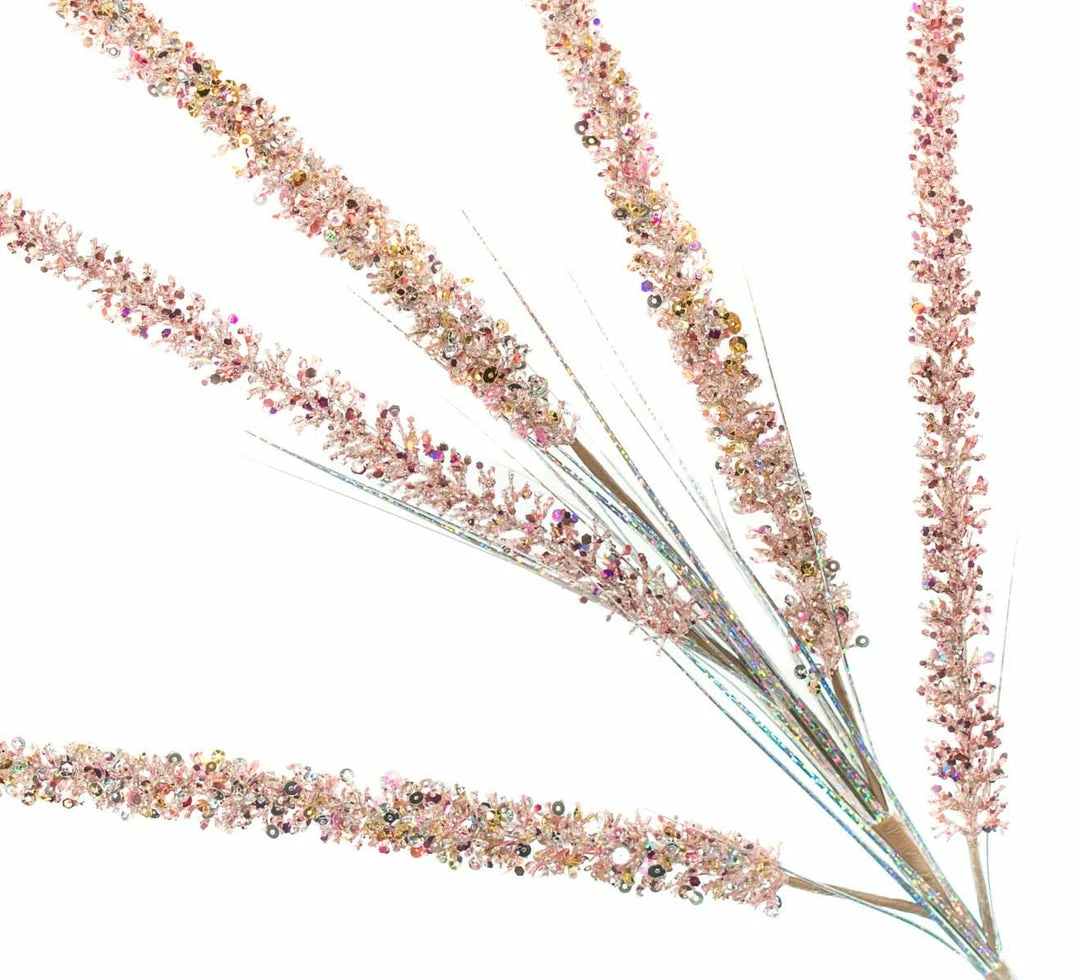 Cheapest π The π Christmas Palace Pretty In Pink 35" PINK GLITTER FANCY SPRAY SET OF 6 π 2 The Christmas Palace Pretty In Pink 35" PINK GLITTER FANCY SPRAY SET OF 6