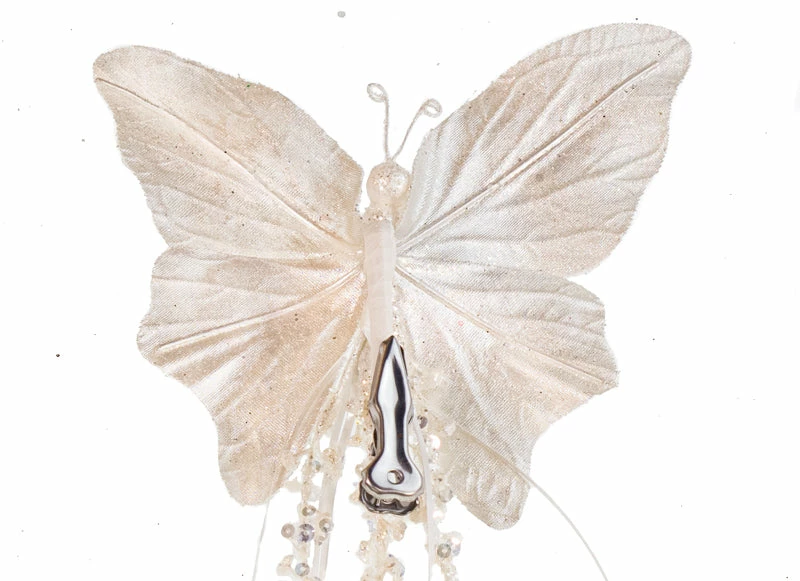 Buy π The π Christmas Palace Butterflies 7" WHITE SEQUIN BUTTERFLY CLIP SET OF 6 π 3 The Christmas Palace Butterflies 7" WHITE SEQUIN BUTTERFLY CLIP SET OF 6