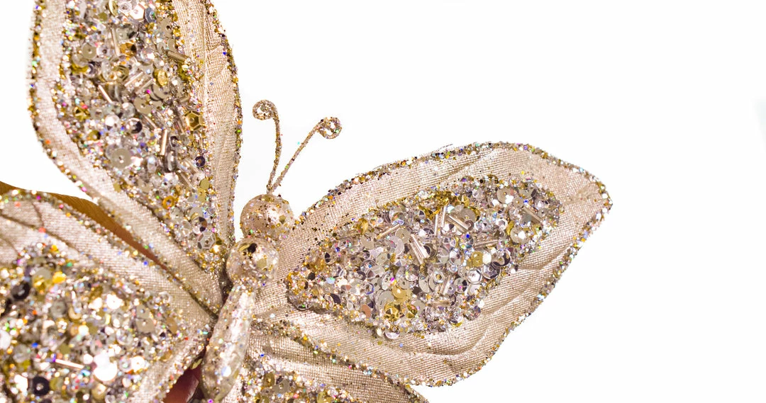 Cheap π The π Christmas Palace Butterflies 7" PLATINUM SEQUIN BUTTERFLY SET OF 6 β 2 The Christmas Palace Butterflies 7" PLATINUM SEQUIN BUTTERFLY SET OF 6