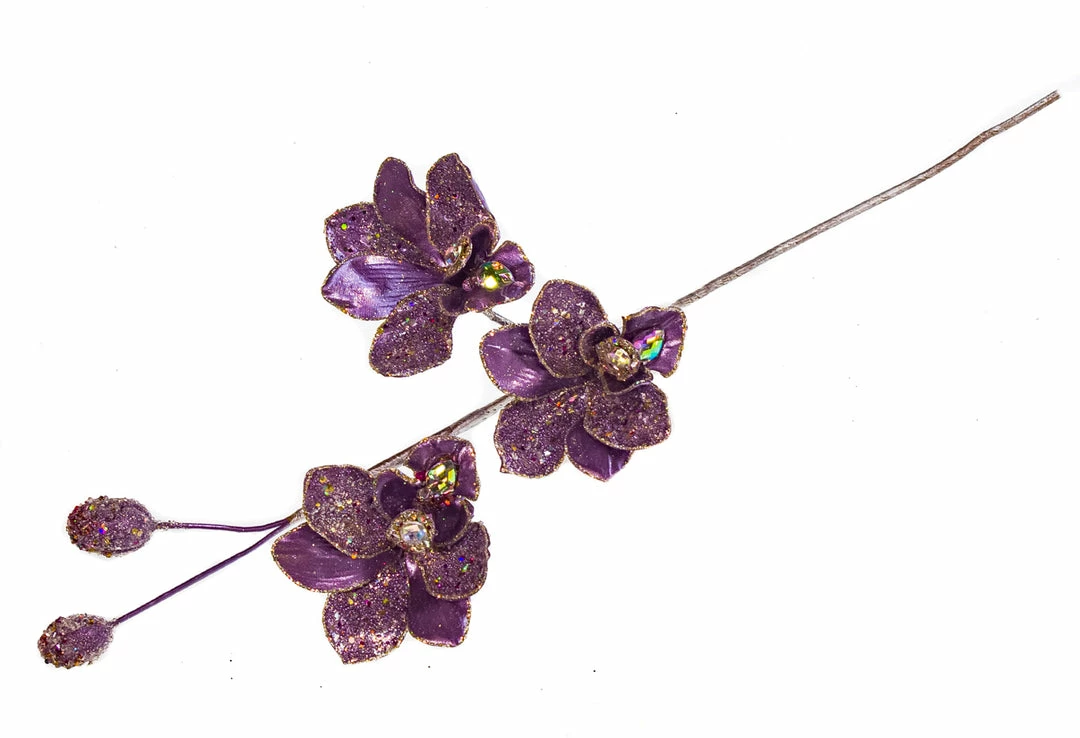 Best reviews of ✨ The ❄ Christmas Palace Stems & Picks 26" PURPLE ORCHID SPRAY SET OF 4 ✨ 1 The Christmas Palace Stems & Picks 26" PURPLE ORCHID SPRAY SET OF 4