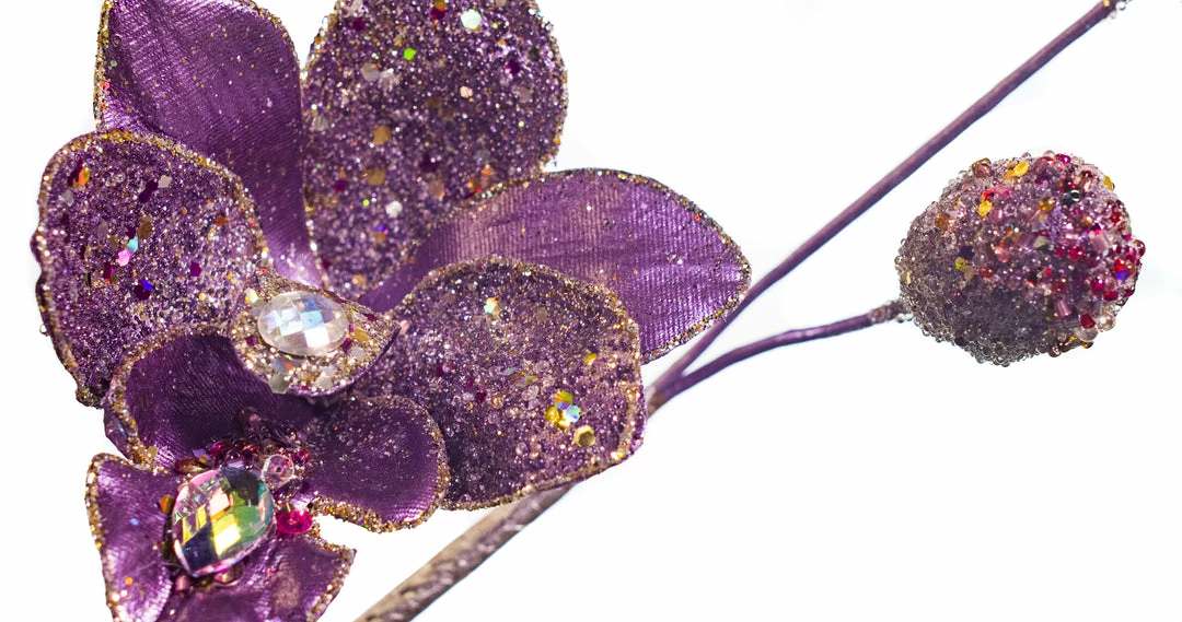 Best reviews of ✨ The ❄ Christmas Palace Stems & Picks 26" PURPLE ORCHID SPRAY SET OF 4 ✨ 2 The Christmas Palace Stems & Picks 26" PURPLE ORCHID SPRAY SET OF 4