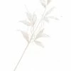 The Christmas Palace 24" WHITE VELVET LEAF SPRAY SET OF 6