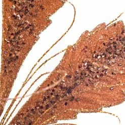 The Christmas Palace Stems & Picks 33" CAPPUCCINO FANCY GLITTER DIAMOND SPRAY SET OF 6