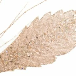 The Christmas Palace Stems & Picks 33" PLATINUM FANCY GLITTER DIAMOND SPRAY SET OF 6