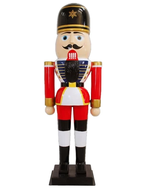 Brand new π― The π Christmas Palace 8 FT RED & WHITE NUTCRACKER OVERSIZED DECOR β¨ 1 The Christmas Palace 8 FT RED & WHITE NUTCRACKER OVERSIZED DECOR