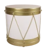 The Christmas Palace 3 FT GOLD & WHITE DRUM